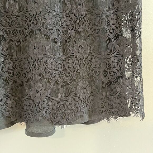 Keepsake the Label Lace Overlay Cap Sleeve Mini Dress || SZ S || Black - Picture 12 of 15